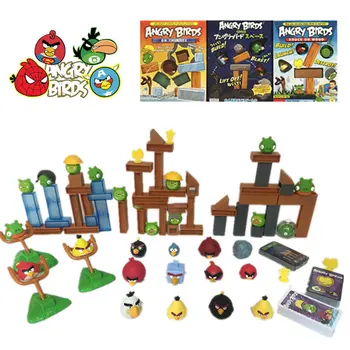 Angry Birds Akcie Obrázok Priestor Stolové Hry, Deti Puzzle Prak Blok Hračky Model Kolekcie Hobby Darčeky, Hračky