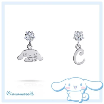 Sanrio Kawaii Cinnamoroll Náušnice Jemnú Dievčenskú Šperky Malé Roztomilé Náušnice s Anime Bábika Tvar Prekvapenie Kreatívny Darček