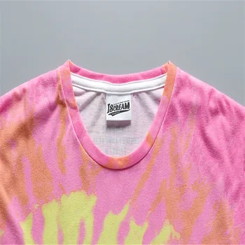 3712-R-t-shirt kórejská verzia príliv značky hip-hop, polovičný rukáv