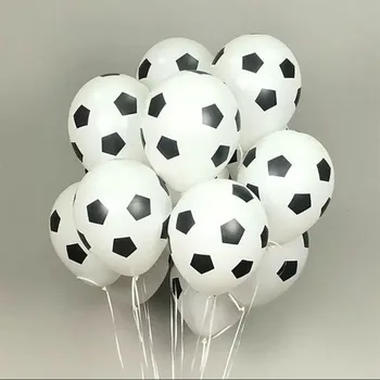 15pcs 12inch Futbal Balóny Futbal Hélium Latexový Balón Zelená Čierna Chlapec Narodeninovej Party Dekor Športové Spĺňajú Dekorácie Globos