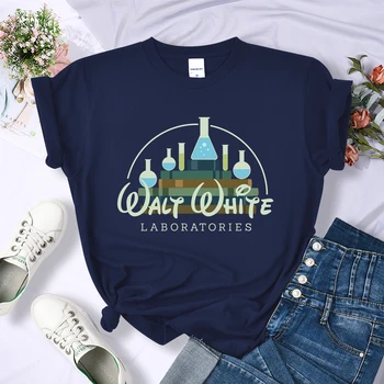 Walter White Chemického Laboratória Ženské Tričká, Letné Mäkké Krátky Rukáv Priedušná Bežné Tee Tričko Fashion Cool Tričko Ženy